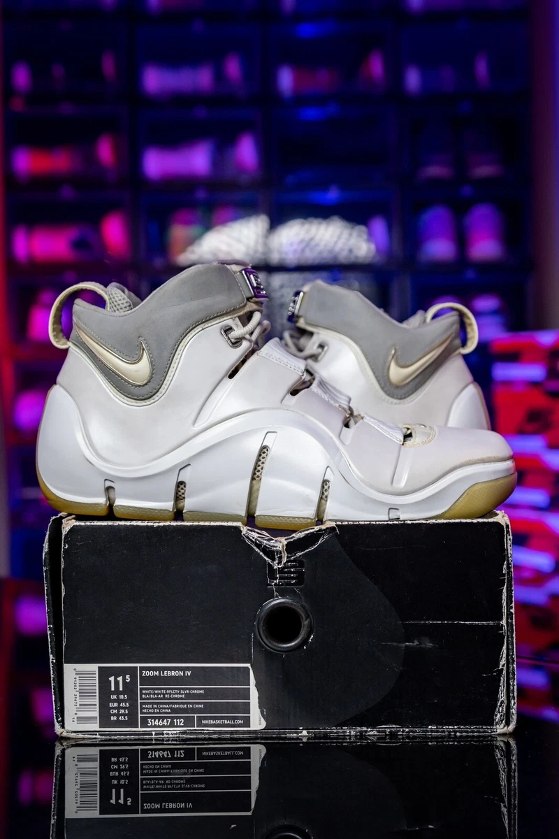 Nike Zoom LeBron 4 White Chrome for Sale | Authenticity Guaranteed