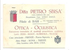 Ditta PIETRO SBISA'  -  Filiale di BARI  -  OTTICA  -  OCULISTICA