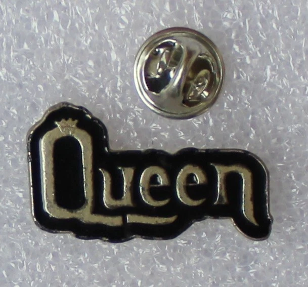 1980s QUEEN Lapel Pin 3 x 1.75 cm (1.2" x 0.7") Freddie Mercury, Brian May, Rock