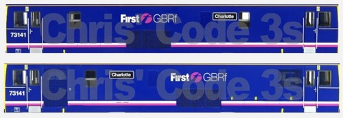 Kleber Vinyl Klasse 73 Aufkleber Anzug OO Stärke Dapol/Hornby - First GBRf 73141 | Condition: New