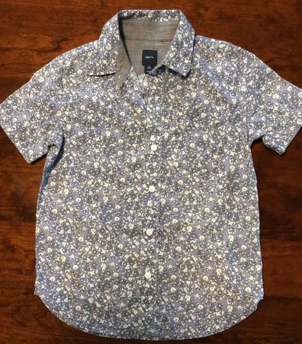 Lot 3 boys button shirts JANIE AND JACK TEA COMPANY GAP boys 6 6/7 PERFECT COND. - Picture 4 of 5