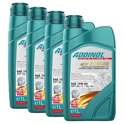 Getriebeöl ADDINOL 75W80 Multi Transmission 4 X 1 Liter für Hyundai Mercedes