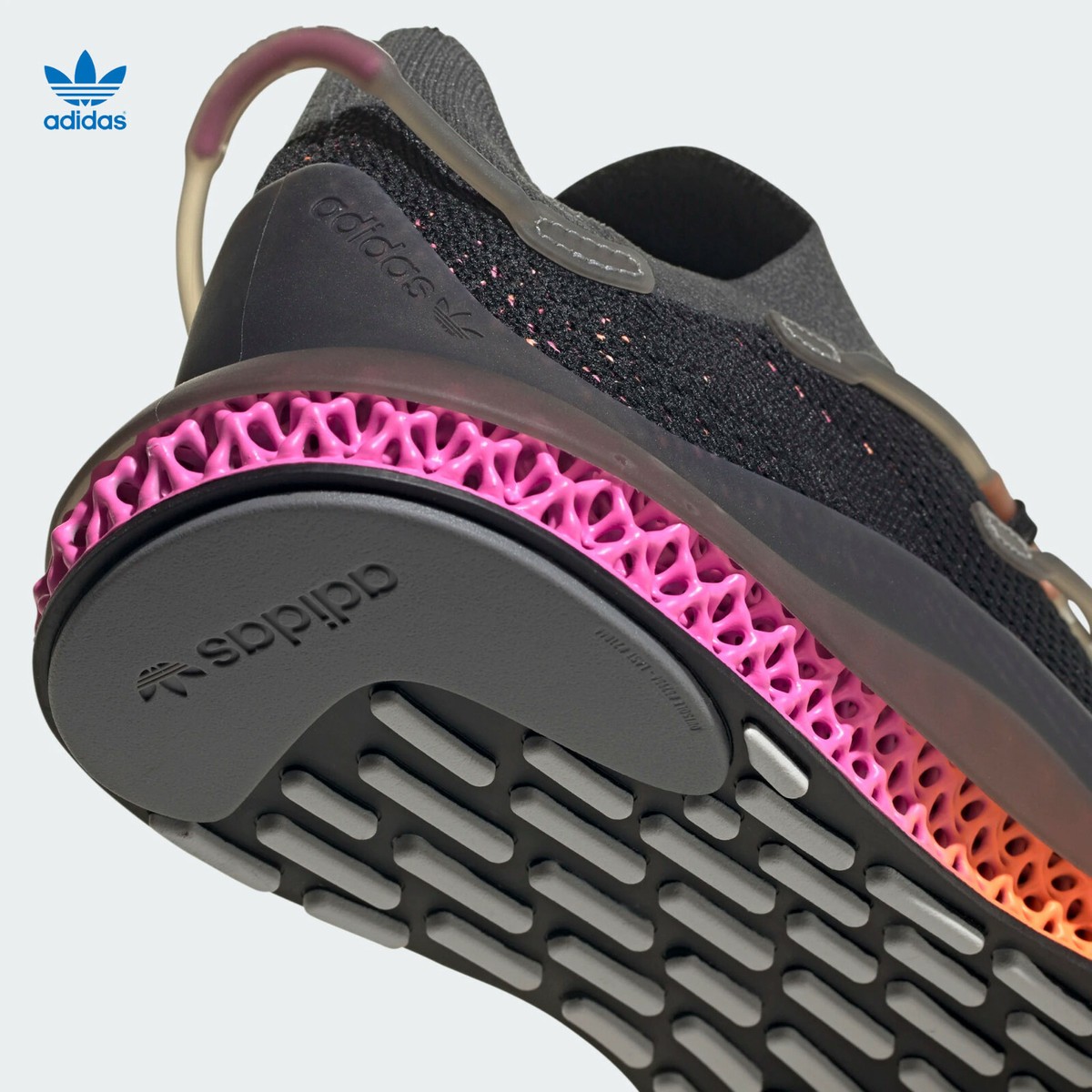 Adidas Originals 4D Fusio Primeknit Black/Orange/Pink FZ2414 