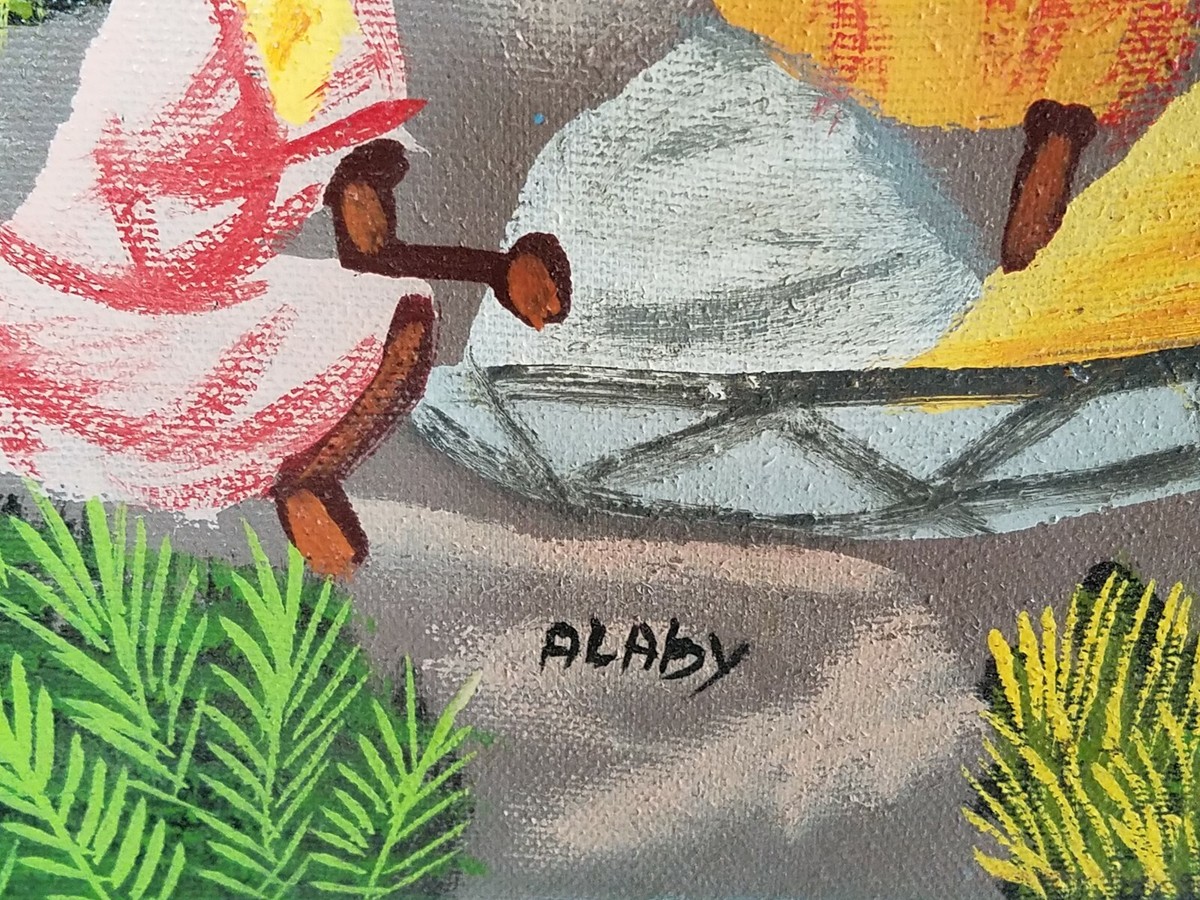 ハイチ絵画 Haitian art ハイチアンアート L Y Alaby画 L. Y. Alaby