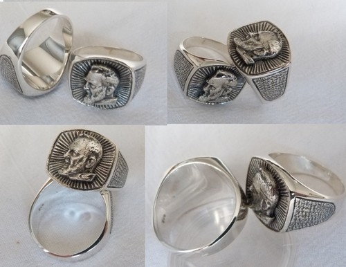 Pater Pio Ring Silber 925 - Bild 2 von 2