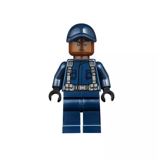 NEW LEGO Jurassic World Minifigure Guard w Ball Cap 10757 2018