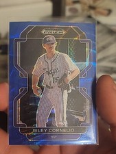 2022 Prizm Draft Picks Baseball Blue Wave Prizm #PDP201 Riley Cornelio