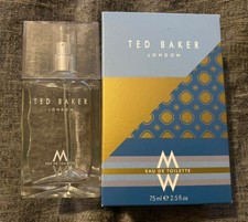 EMPTY Boxed Ted Baker London Aftershave Cologne 75ml Glass Spray Bottle
