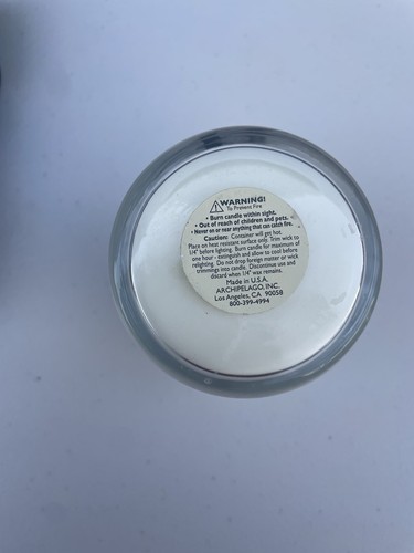 ARCHIPELAGO MONOGRAM CANDLE- R Rosemary & Neroli Soy Wax - NO BOX - **READ DESC* - Picture 2 of 4