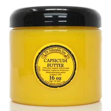 Capsicum Butter Cold Pressed Pure & Organic You Pick Size Free Shipping !