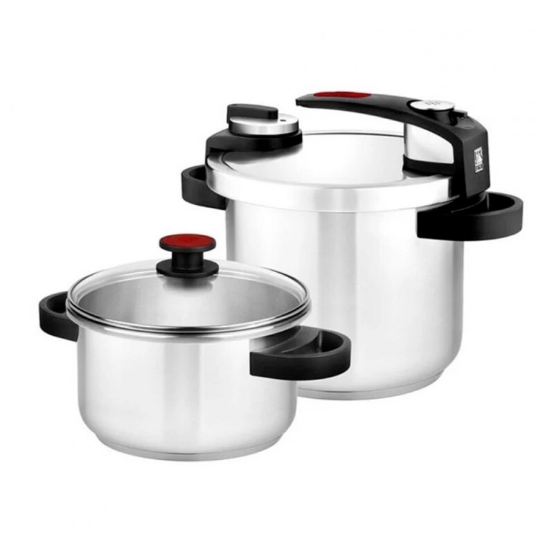 Olla Presion Rapida Set Duo 4+7L. Tekna A185605 En Oferta Olla Presión Bra Tekna Set Duo 4+7L 22Cm