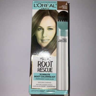 L'Oreal Magic Root Rescue 10 Minute Kit # 6 MATCHES LIGHT BROWN SHADES