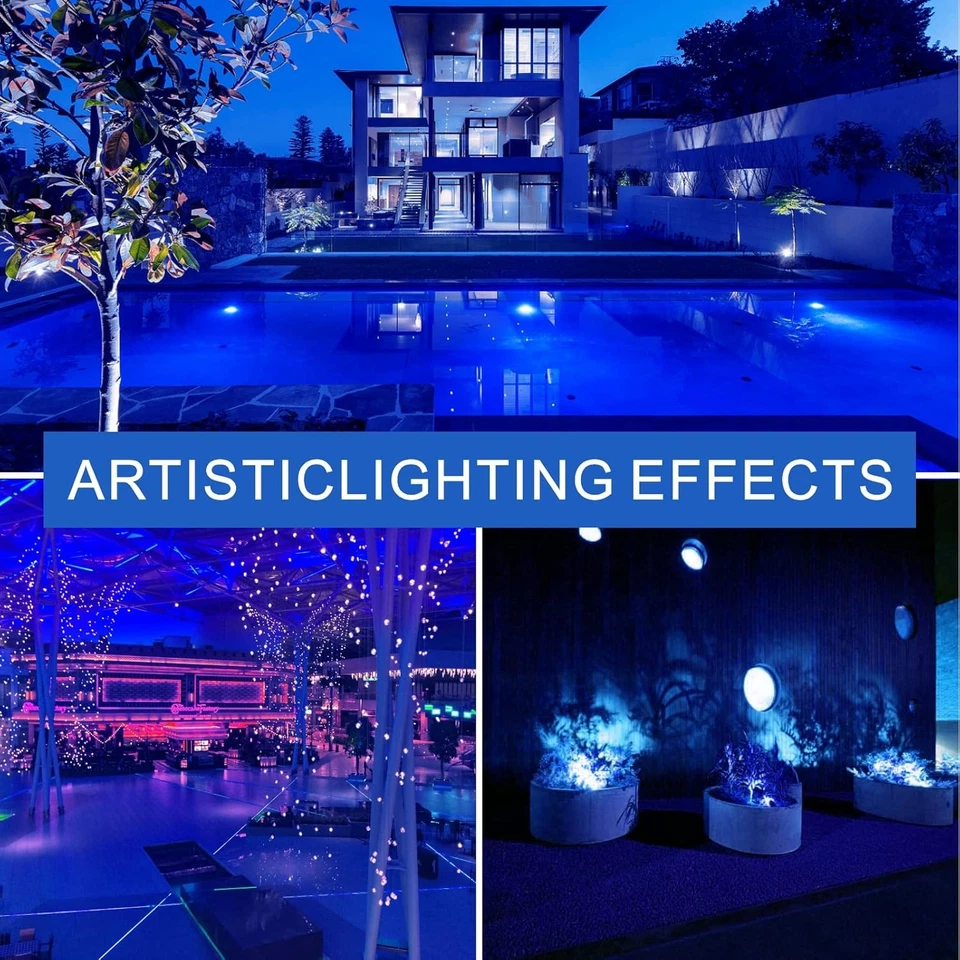 2 Pack A19 LED Blue Light Bulb,9 Watt Blue Lights Equivalent 100 Watt Colored - Image 4 of 4