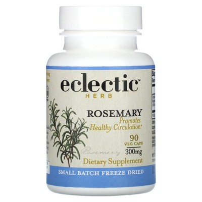 Eclectic Institute Rosemary 300 mg 90 Veggie Caps Dairy-Free, Grain-Free,