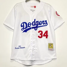 Fernando Valenzuela Baseball Jersey, #34, Embroidered, White, S-3XL
