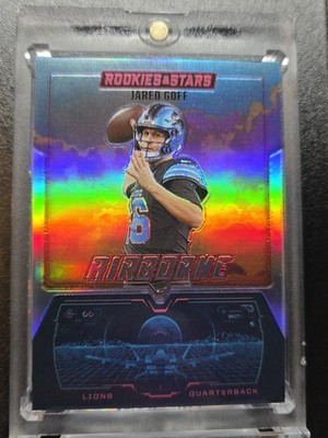 JARED GOFF  REFRACTOR RARE SP LIONS HOLO INVESTMENT Card Panini 