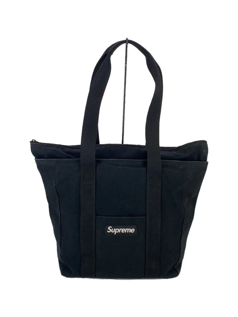 Sac fourre tout Supreme 20AW zip toile boîte logo noir occasion