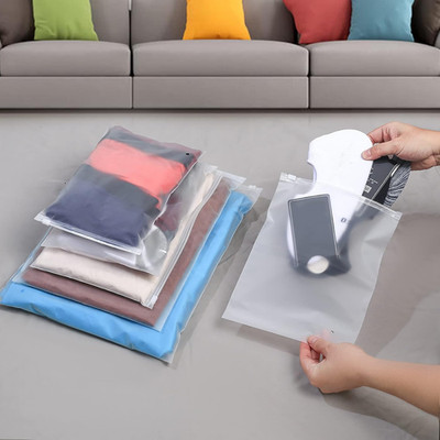 30 Pcs Clothes Packaging Bags Plastic Packing Bags Reusable Zip Clothing Bag ...