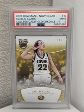 Caitlin Clark Bowman U Gold Cracked Ice 1/1 
