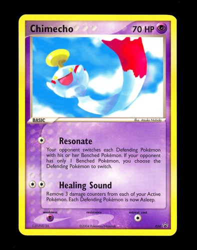 2004 Pokemon CHIMECHO Black Star Promo Set NON HOLO Nintendo e-League Card #024
