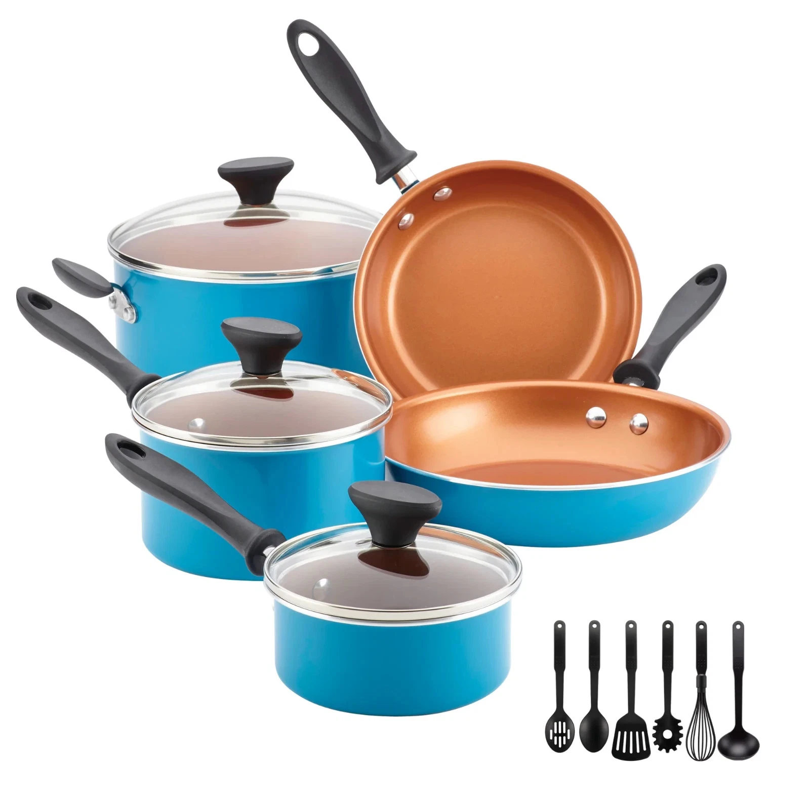 14-Piece Ceramic Nonstick Cookware Set