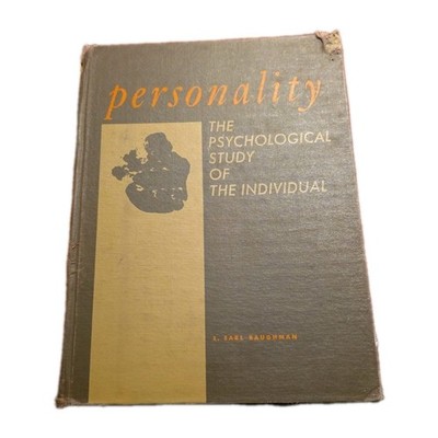 Personality: Psychological Study of the Individual E.Earl Baughman hardcover Us