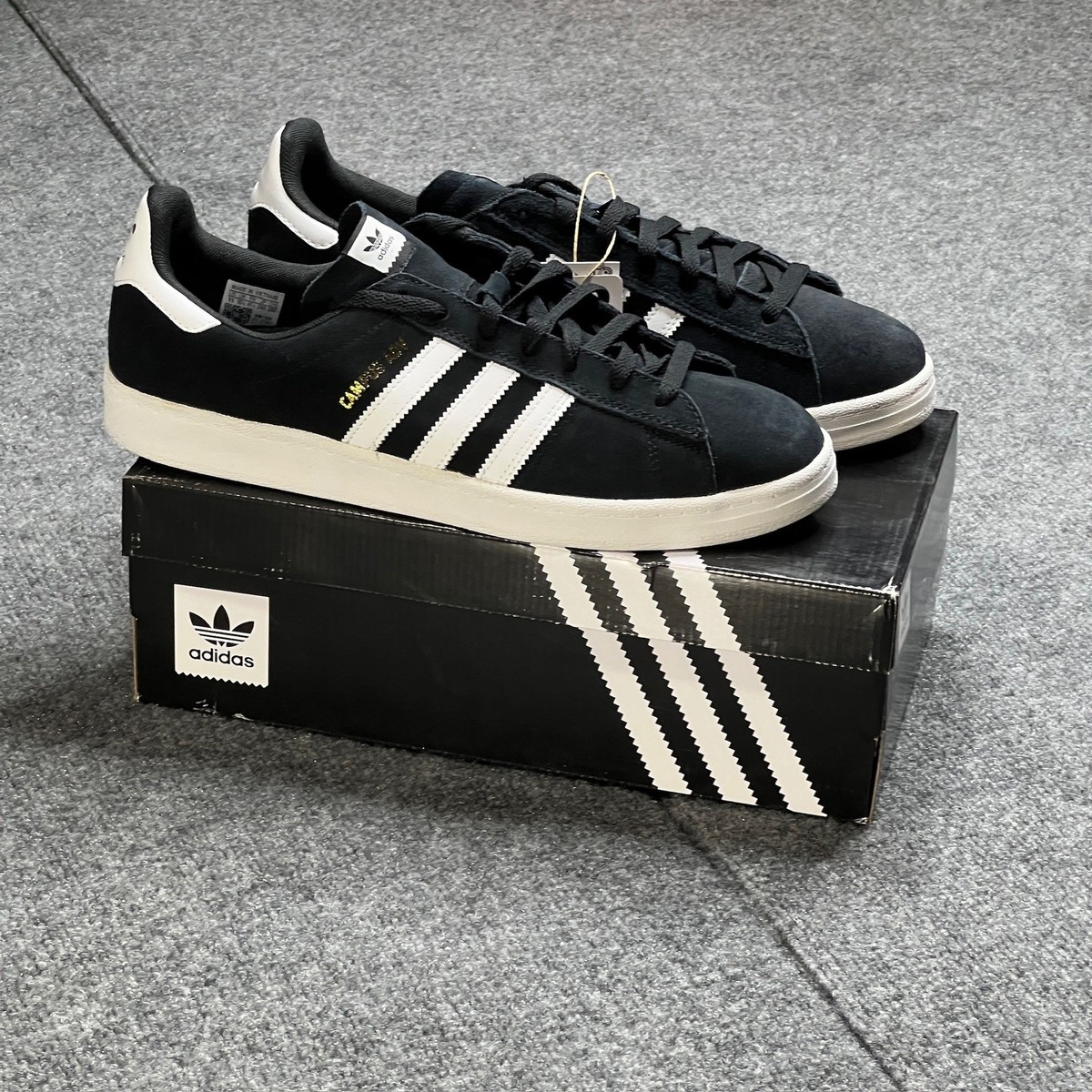 adidas gazelle silver green womens adidas Campus ADV Black - White