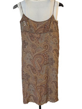 Marc Jacob Sequined and beaded slip partydress paisley print. Lined Size  6