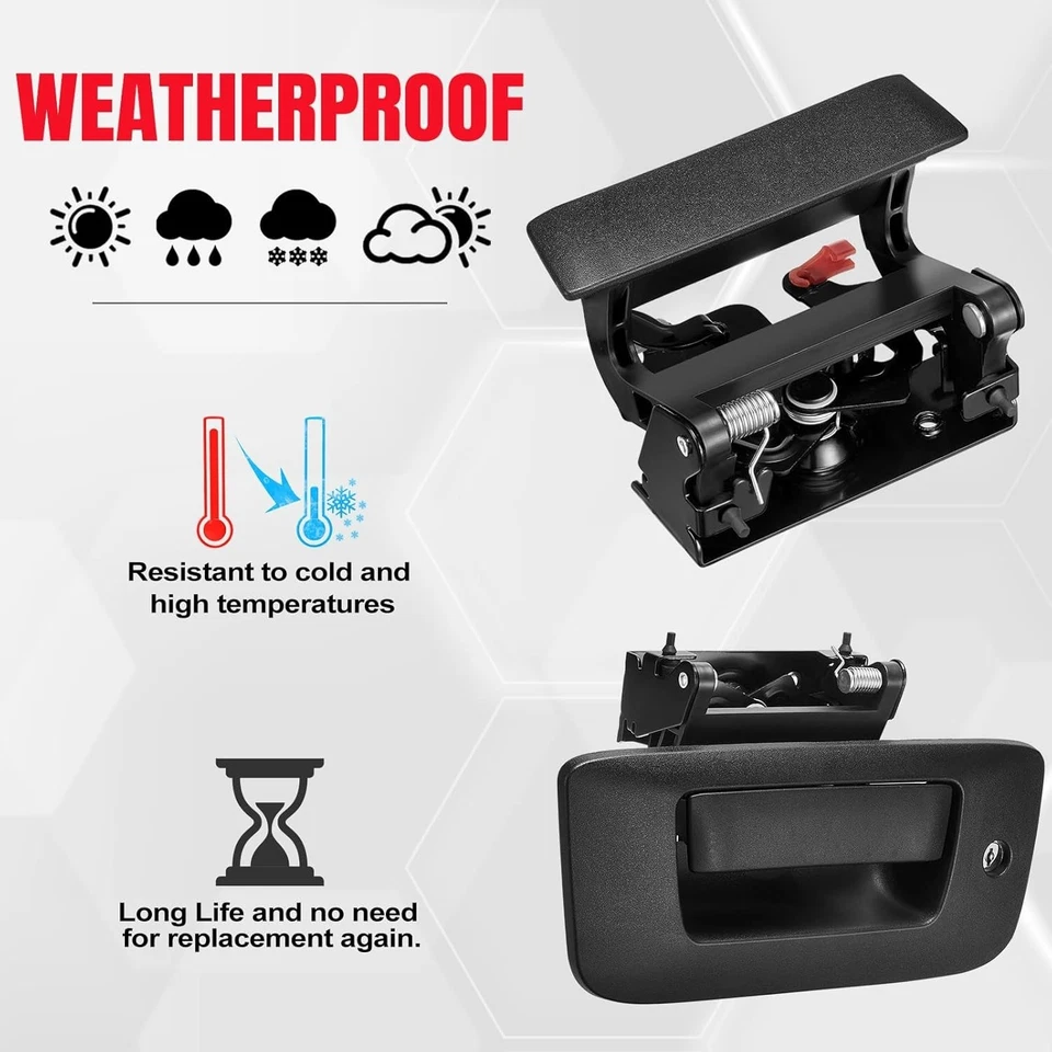 Tailgate Handle for Chevy Silverado GMC Sierra 1500/2500/3500 2007-14 HD Classic Foto 2 de 4