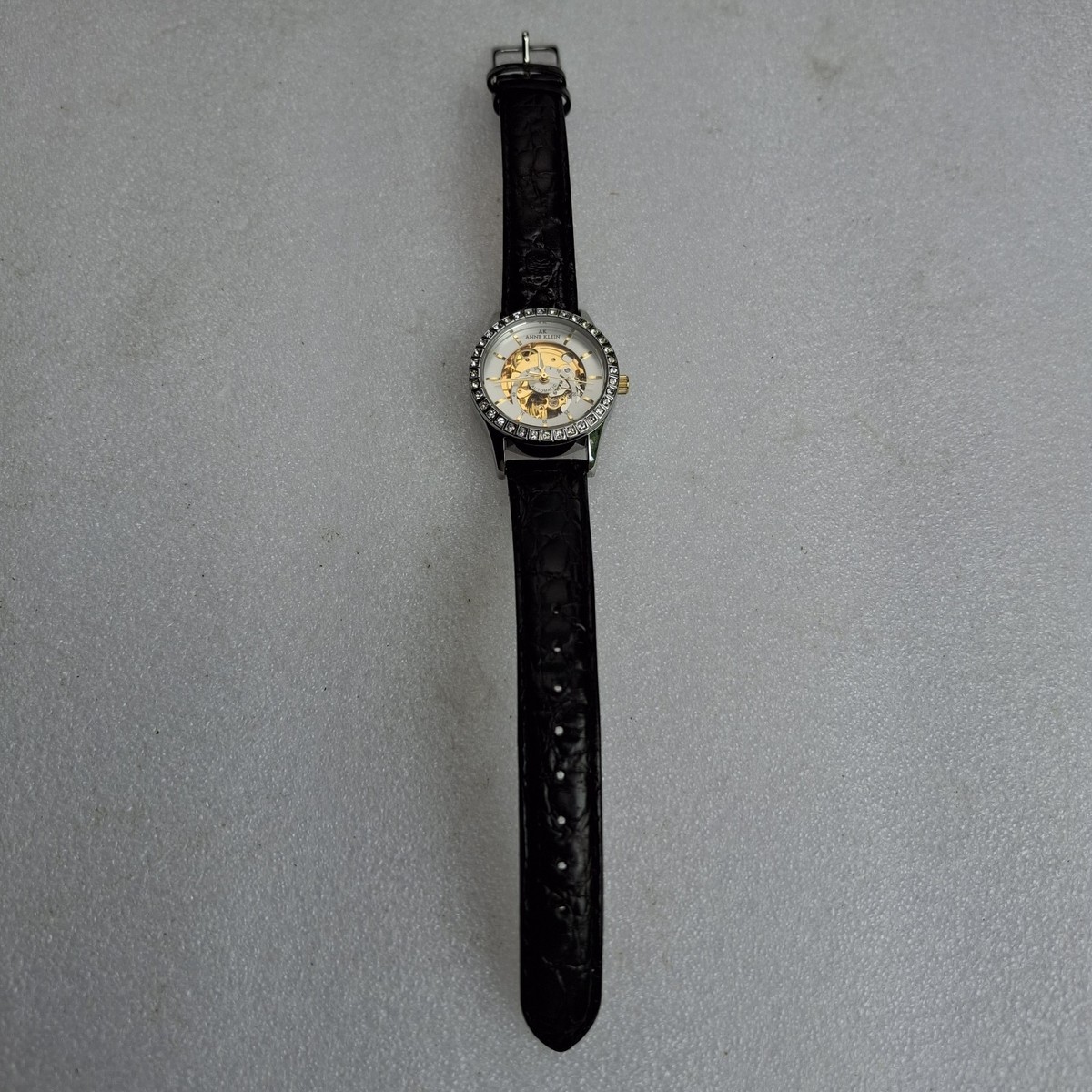 Anne Klein Vintage Skeleton Watch Women Stainless Steel  display picture 3