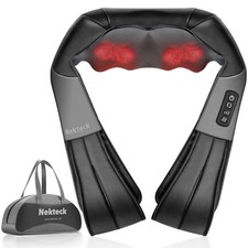 Nekteck Neck Massager for Pain Relief Deep Tissue, FSA Eligible Shiatsu Neck ...