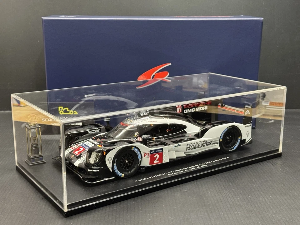 Porsche 919 Hybrid #2 ganador Le Mans 2016 Dumas Jani con vitrina 1/18 Spark Foto 2 de 4