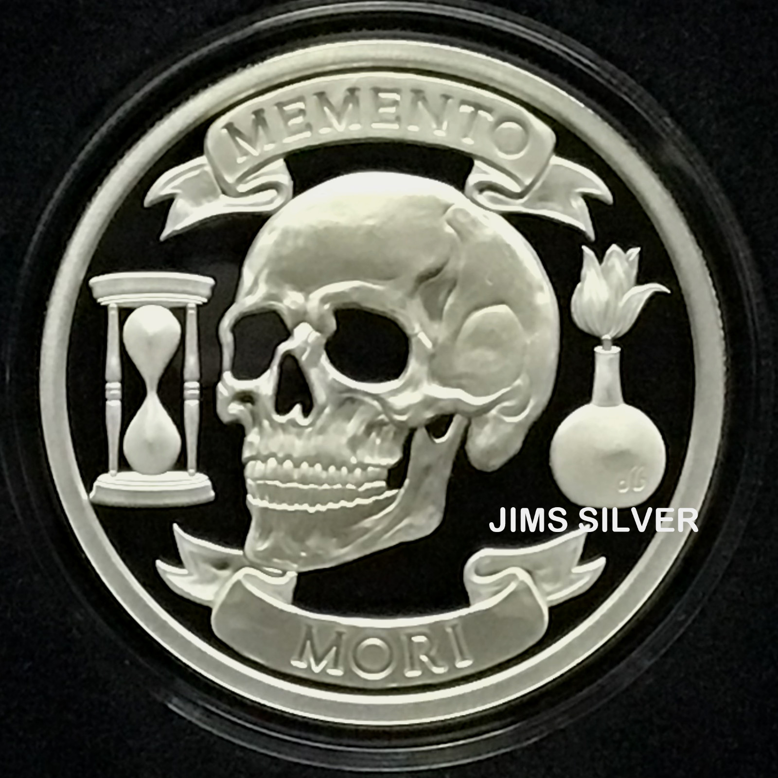 2025 Silver Shield MEMENTO MORI 1 oz Silver PROOF w/ BOX & COA# 65 or LOWER!