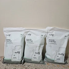Lot of 3 Motif Medical Breastmilk Storage Bags 8 oz 100 Count BPA Free 300 Bags
