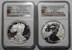 2012-S NGC PF70 ULTRA CAMEO/REVERSE PF70 AMERICAN SILVER EAGLE SET -WG17