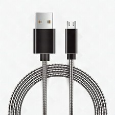 3ft Micro USB Braided Cable Aluminum Fast Charging Data Sync Cord for Samsung
