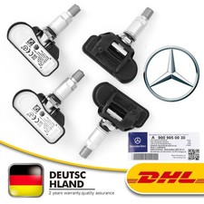 4x Original MERCEDES W205 W222 A217 Reifendrucksensoren A0009050030 RDKS Satz