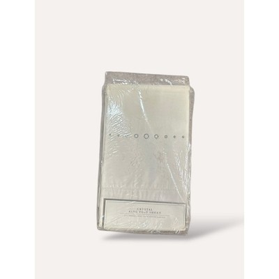 New Old Stock Nordstrom At Home Crystal King Flat Sheet   Made in Portugal