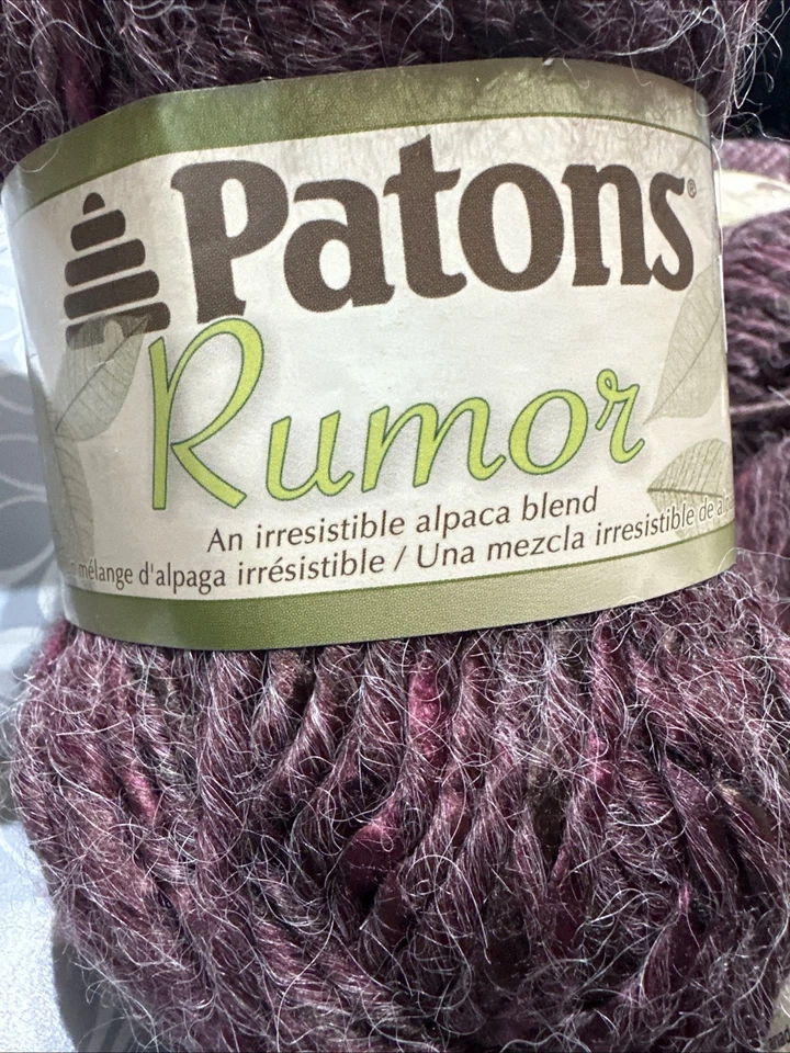 Лот из 6 мотков патонов слух ALPCA смесь пряжи гибискус вересковый вязание крючком - Изображение 3 из 4