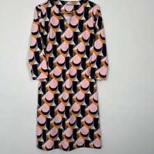 J McLaughlin Carly Geometric Catalina Print 3/4 Sleeve Dress Women's Small