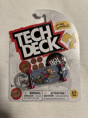 Tech Deck Santa Cruz BART SIMPSON SLASHER 2/7 2025 The Simpsons