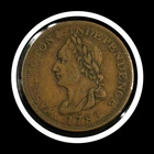 1783 One Cent "Unity States" Washington Independence (L6724)