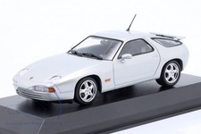 Minichamps Porsche 928 Gts 1991 Diecast Model Car, 1/43 Scale (Metallic Silver)_