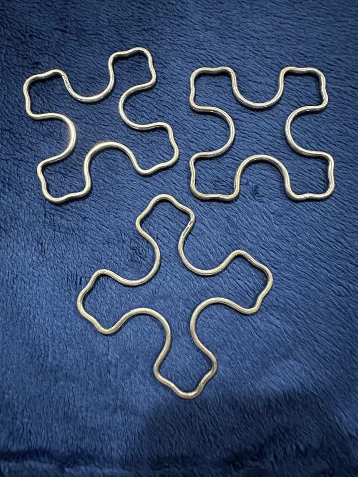 Reposacuchillos Christofle Chapados en Plata De Colección y Remaches de Placa Caliente, Juego de 3 Cada uno Foto 4 de 4