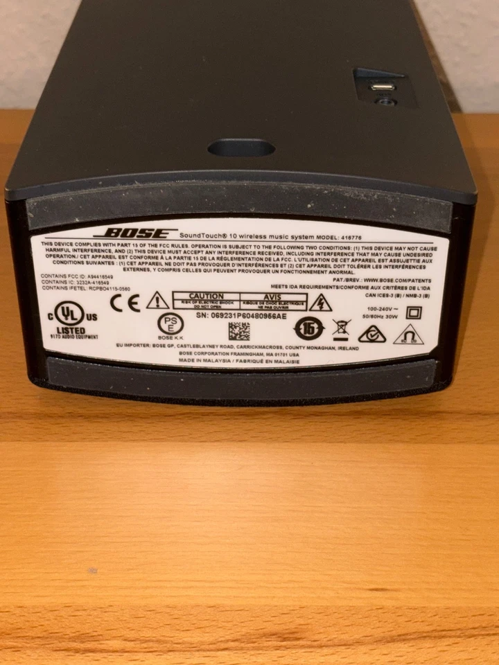 Bose Soundtouch 10 wireless music System, schwarz mit Fernbedienung - Bild 3 von 3