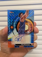 Topps Finest 2023-24 OG Anunoby Auto Finest Autographs Blue Geo /99 FA-OGA