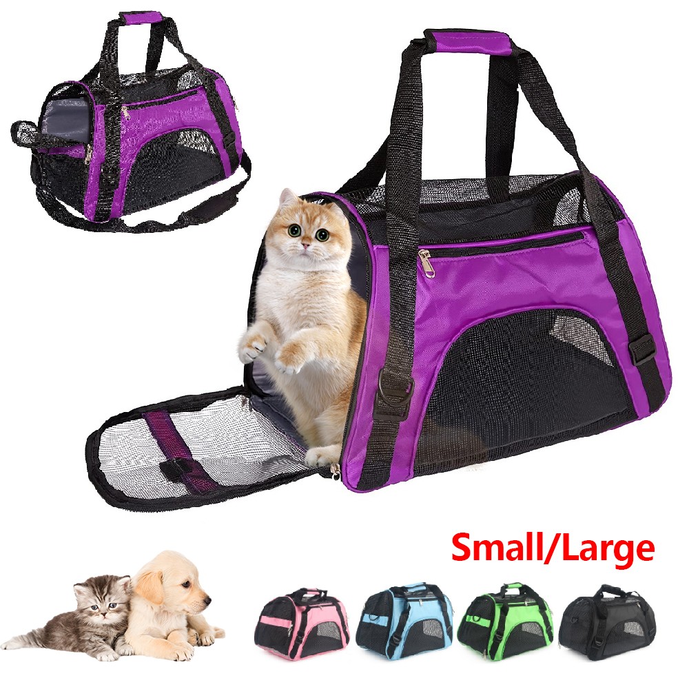 Soft-Sided Pet Carrier Tote Bag, Airline Approved Travel Case for Dog & Cat