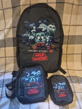 Five Nights at Freddy's Black 'Help Wanted' Backpack Set