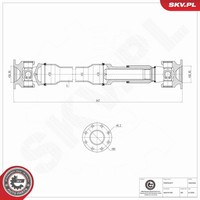 Esen SKV Antriebswelle 76SKV005 FüR Mercedes Klasse W463 W461 AMG 463 272 274