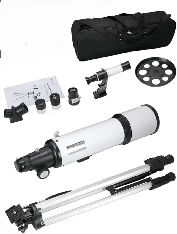 Telescope 80mm Aperture 600mm - Astronomical Portable Refracting Telescope - Image 2 of 3